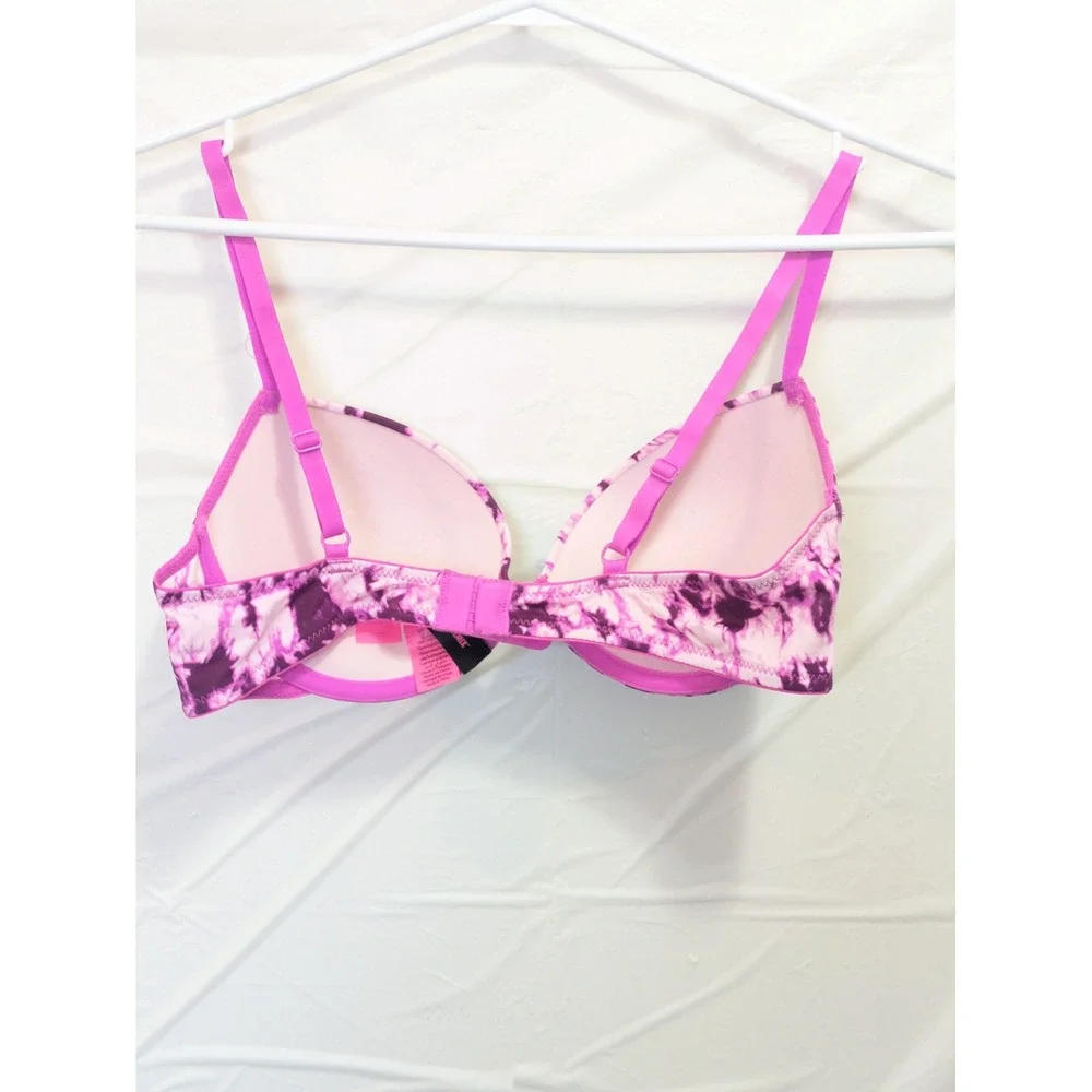 La Senza REMIX Push Up Bra Purple‎ Pink Tie Dye C34 - Picture 6 of 7